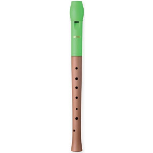 Flauta Dulce Soprano Digitación Alemana Smart WRS-4338G-GR Mixta Verde
