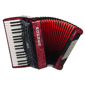 Acordeón Hohner Bravo III 72 A16632 Rojo