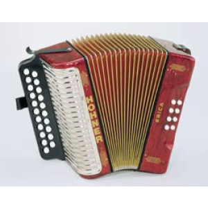Acordeón Hohner Erica 1600/2-GC Rojo A-2606