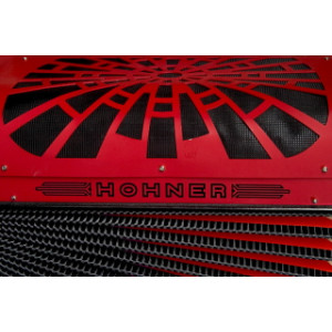 Acordeón Hohner Rey Vallenato FBbEb A-4944 Rojo