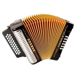 Acordeón Hohner A-5721-GCF Corona III  Negro