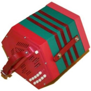 Concertina Stagi PL4-2 Plástico Roja
