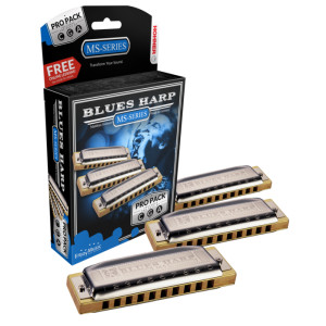 Propack 3 Armónicas Hohner Blues Harp A/C/G 5330xp