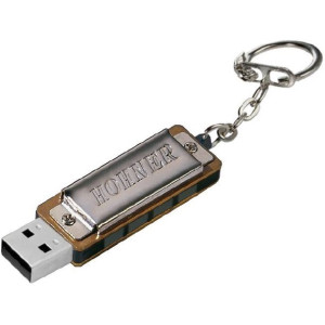 Armónica Hohner Mini Harp Con USB 8V VM-4455 Cromada