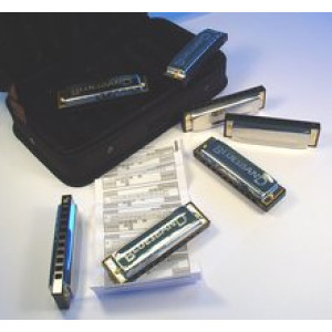 Maletin 7 Armónicas Hohner Blues Starter Set 91105