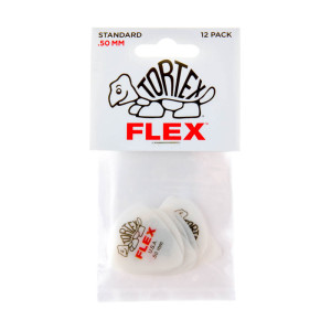 Bolsa 12 Púas Dunlop 428P-050 Tortex Flex Standard 0.50mm Pickers