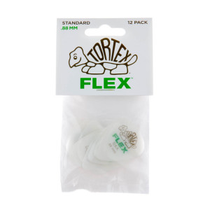 Bolsa 12 Púas Dunlop 428P-088 Tortex Flex Standard 0.88mm Pickers