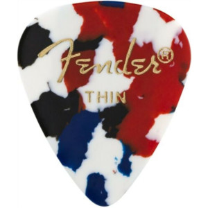 Pack 12 Púas Fender 198-0351-750 Confetti Thin