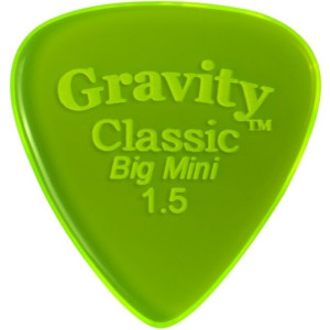 Púa Gravity Classic Big Mini 1.5mm Pulida Verde GCLB15P