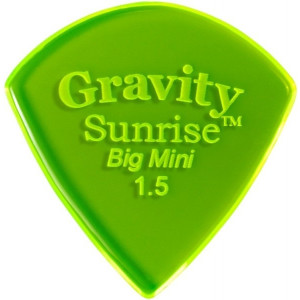 Púa Gravity Sunrise Big Mini 1.5mm Pulida Verde GSUB15P