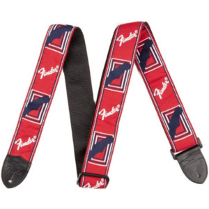 Correa Fender 099-0682-000 Monogrammed Roja/Blanca/Azul 2