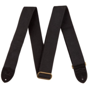 Correa Fender 099-0667-006 Cotton/Leather Negra 2