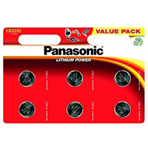 Blister 6 Pilas Botón Panasonic 3V. CR2032
