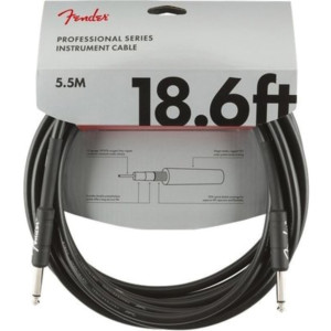 Cable Jack Fender 099-0820-020 Professional Series Negro 5,5m