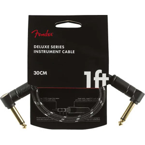 Cable Jack Acodado Fender 099-0820-095 Fender Deluxe Series Negro 30cm