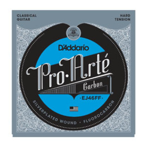 Juego Cuerdas Guitarra Clásica D'Addario EJ-46FF Carbon Tensión Fuerte