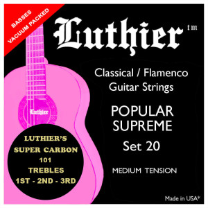 Juego Cuerdas Luthier 20 Super Carbon Clásica LU-20SC