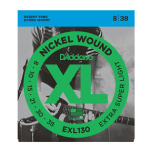 Juego Cuerdas Guitarra Eléctrica D'Addario EXL-130 008-038