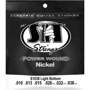 Juego Cuerdas Guitarra Eléctrica SIT Powerwound S1038 010-038