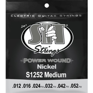Juego Cuerdas Guitarra Eléctrica SIT Powerwound S1252 012-052