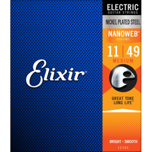 Juego Cuerdas Guitarra Eléctrica Elixir Nanoweb 12102 (011-049)