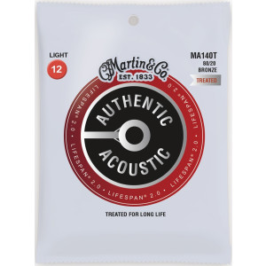 Juego Cuerdas Guitarra Acústica Martin MA-140T Lifespan 80/20 012-054