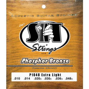 Juego Cuerdas Guitarra Acústica SIT Phosphor Bronze P1048 010-048