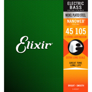 Juego Cuerdas Bajo Elixir Nickel 14087 (45-105) XL