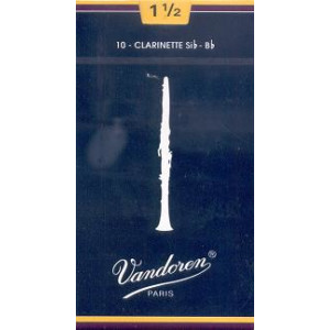 Caja 10 Cañas Clarinete Vandoren Tradicional 4 caja azul