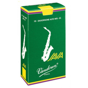 Caja 5 Cañas Saxo Tenor Vandoren Java 3 caja verde