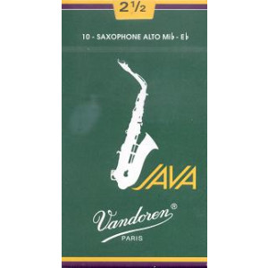 Caja 10 Cañas Saxo Alto Vandoren Java 3 caja verde