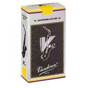 Caja 10 Cañas Saxo Alto Vandoren V-12 4 caja gris