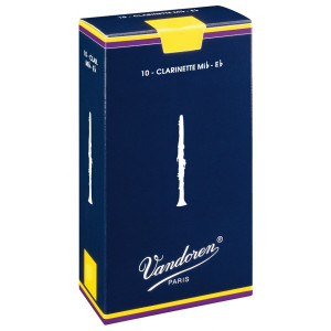 Caja 10 Cañas Requinto Vandoren Tradicional 1 caja azul