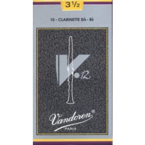 Caja 10 Cañas Clarinete Vandoren V-12 3½ caja gris