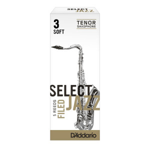 Caja 5 Cañas Saxo Tenor Rico Select Jazz 3 Suave Filed
