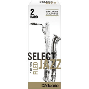Caja 5 Cañas Saxo Barítono Rico Select Jazz  2 Dura Filed