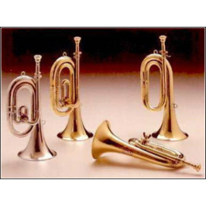 Corneta Honsuy Corta En Do Plateada 72100