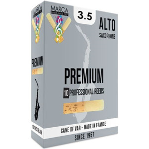 Caja 10 Cañas Saxo Alto Marca Premium 3½