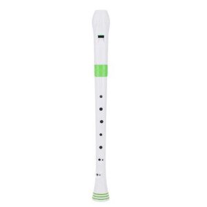 Flauta Nuvo Recorder Digitación Barroca N-310RDGRB Blanca/Verde