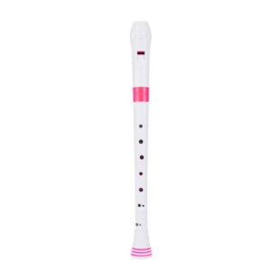 Flauta Nuvo Recorder Digitación Barroca N-310RDPKB Blanca/Rosa