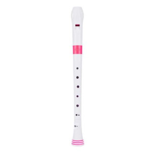 Flauta Nuvo Recorder Digitación Alemana N-310RDPKG Blanca/Rosa