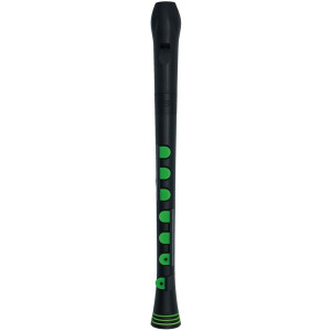 Flauta Nuvo Recorder+ Digitación Alemana N-320RDBBGRG Negra/Verde