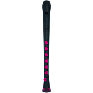 Flauta Nuvo Recorder+ Digitación Alemana N-320RDBBPKG Negra/Rosa