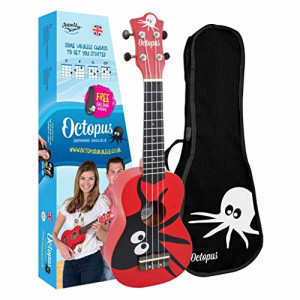 Ukelele Soprano Octopus UK-205KAR Kane Rojo