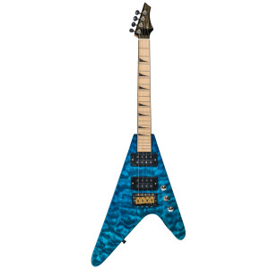 Ukelele Tenor Bones BF-2TB Azul Transparente Eléctrico