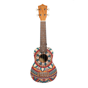 Ukelele Soprano Bamboo B1E-CM Circus Mandala