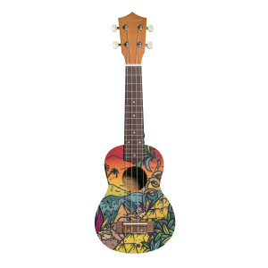 Ukelele Soprano Bamboo B1E-HC Hot Caribe