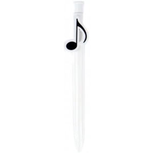 Pack 24 Bolígrafos Nota Musical Agifty B-1007 Blancos