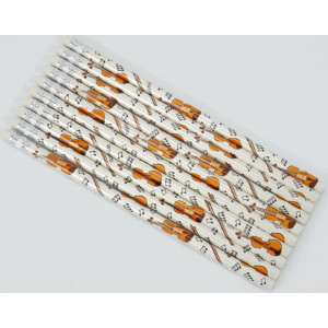 Pack 10 Lápices Violines Agifty B-1157 blanco