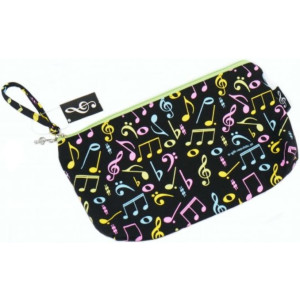 Estuche Multiusos Agifty B-3022 Negro Notas Colores